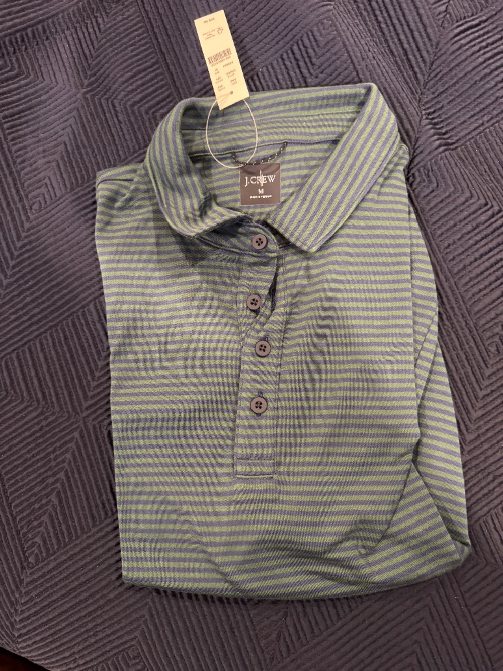 J. Crew Performance Polo Shirt with COOLMAX® technology - NWT - Size M - Green